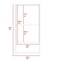 Tuhome Mariana Medicine Cabinet, One External Shelf, Single Door Mirror Two Internal Shelves, Light Gray GLZ5555 - alternate 8